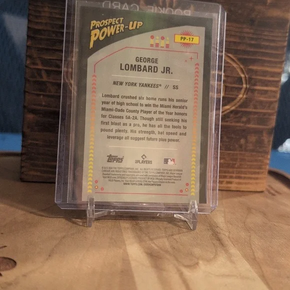 2024 Bowman Chrome George Lombard Jr. Prospect Power-Up Rookie Card Yankees 🔥🔥 - Picture 3 of 3